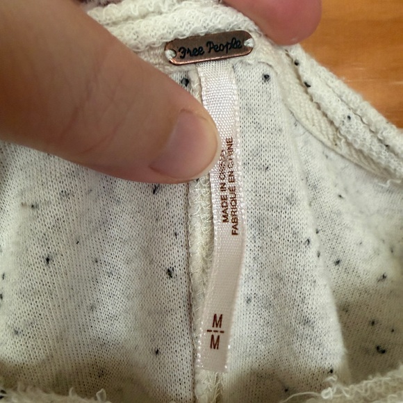Free People My Girl Pullover Beige Ecru Size Medium - Picture 11 of 11
